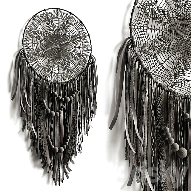 Macrame panel 3D Model Macrame panel 3D Model