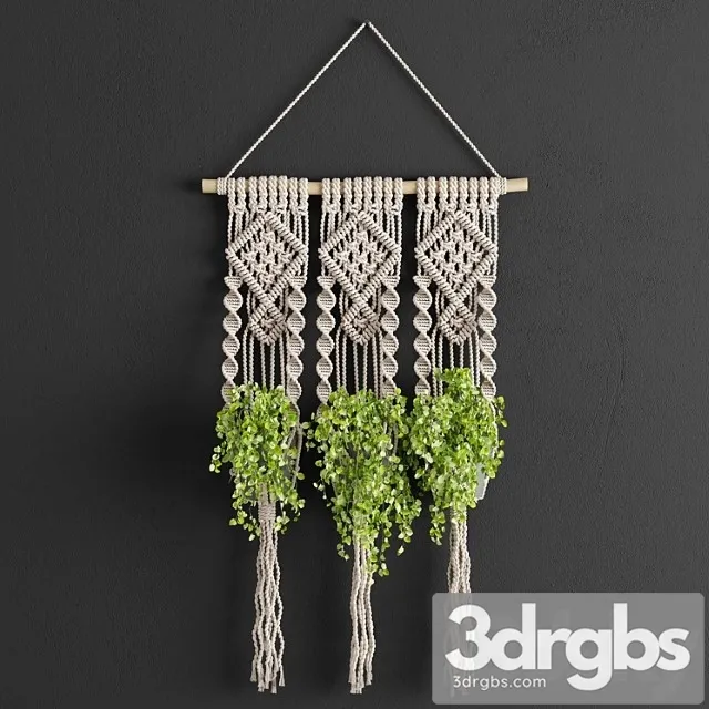 Macrame planter 3D Model Download