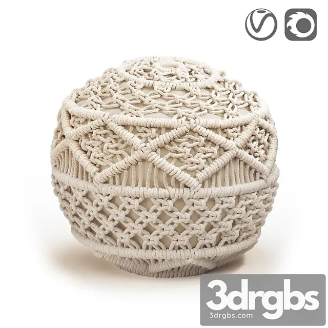 Macrame? pouf lambi Macrame? pouf lambi