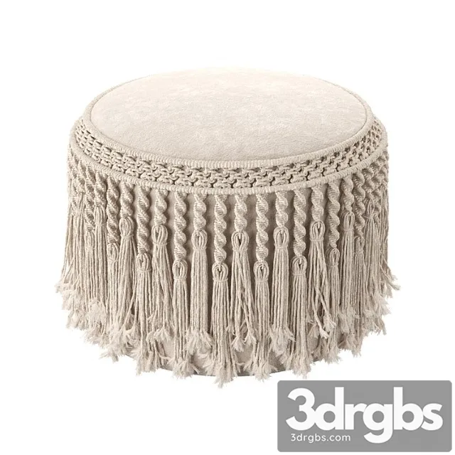 Macrame pouf pretty bird Macrame pouf pretty bird