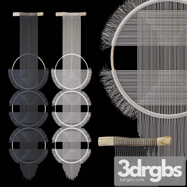 Macrame wall decor 3D Model Download