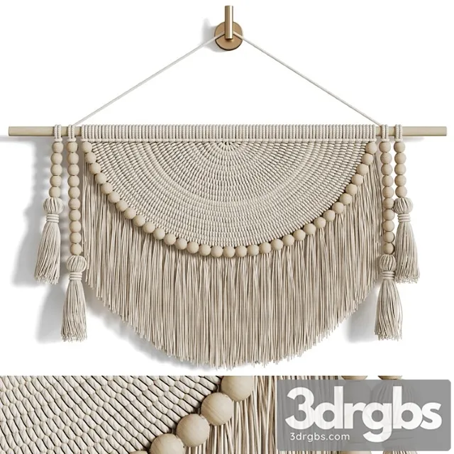 Macrame wall hanging 3D Model Download