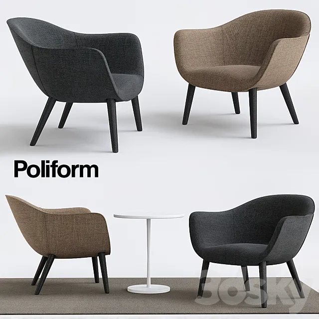 Mad Chair – Poliform 3D Model