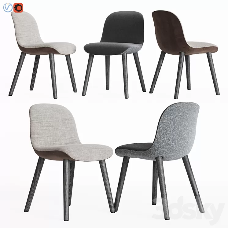 Mad Dining Chair Poliform 3D Model Mad Dining Chair Poliform 3D Model