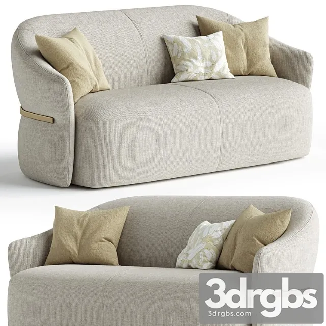 Madame Butterfly 2 Seater Sofa By Flou 3D Model Download