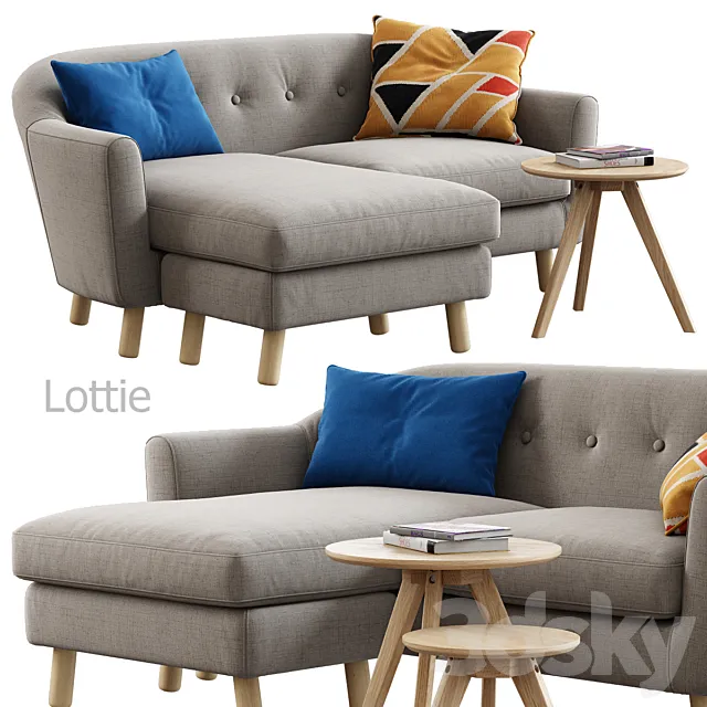 Made _ Lottie (Corner Sofa) 3D Model Made _ Lottie (Corner Sofa) 3D Model