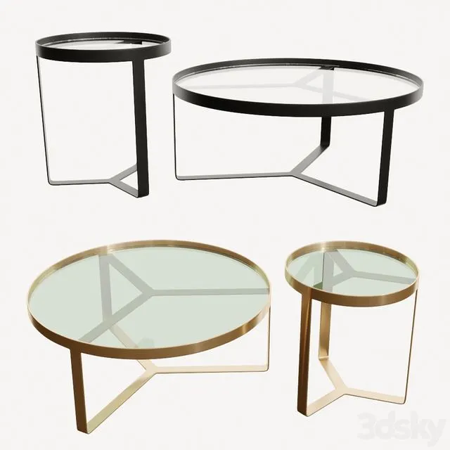 Made Aula coffe tables 3D Model