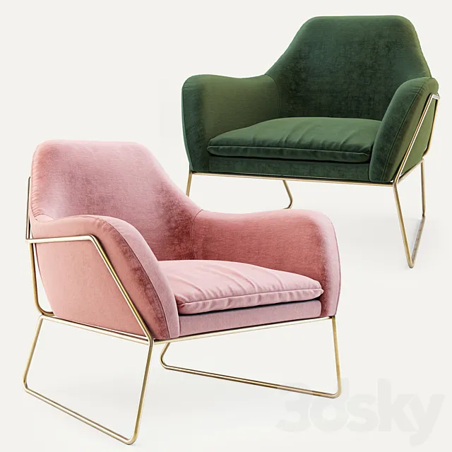 Made Frame Armchair 3D Model