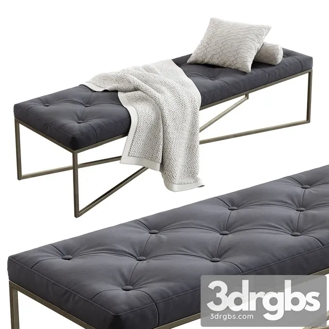 Made Julianne Ottoman 3D Model Download