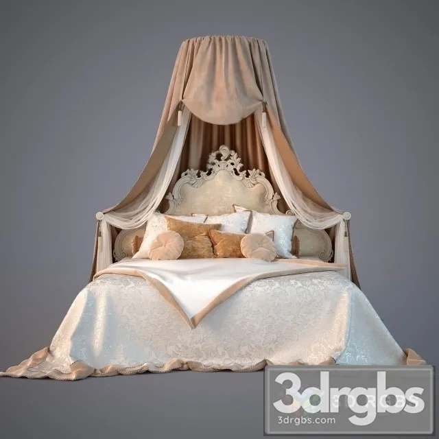 Mademoiselle Bed 3D Model Download
