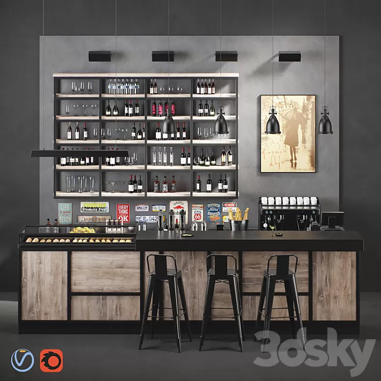 Madison bar 3D Model