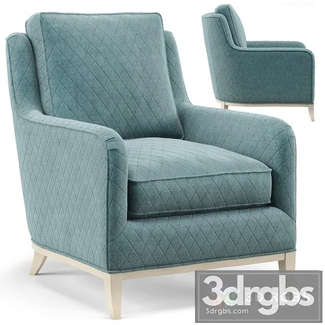 Madison Coastal Diamond Teal Milk Paint Armchair 3D Model Download Madison Coastal Diamond Teal Milk Paint Armchair 3D Model Download
