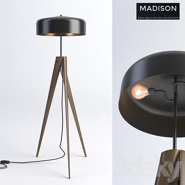 Madison Floor Lamp 3D Model Madison Floor Lamp 3D Model