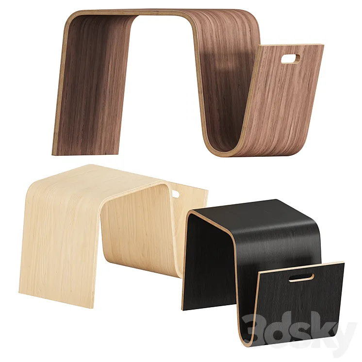 Mag side table by offi 3D Model Free Download