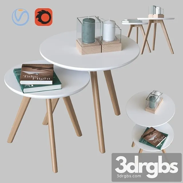 Magazine Tables Signal Milan 3D Model Download