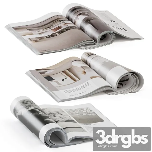 Magazines rolled 2 3D Model Download