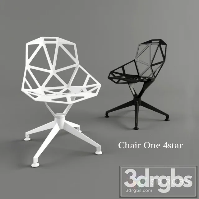 Magis One 4 Star Chair 3D Model Download Magis One 4 Star Chair 3D Model Download