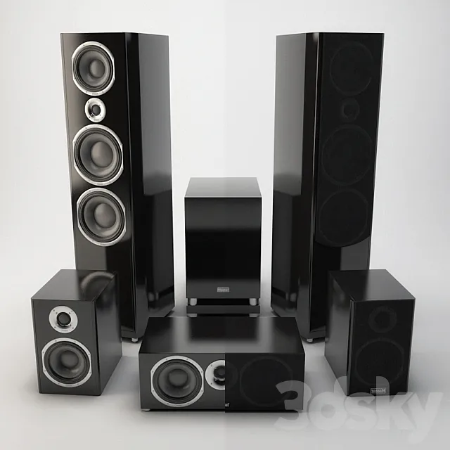 Magnat Laoudspeakers 3D Model