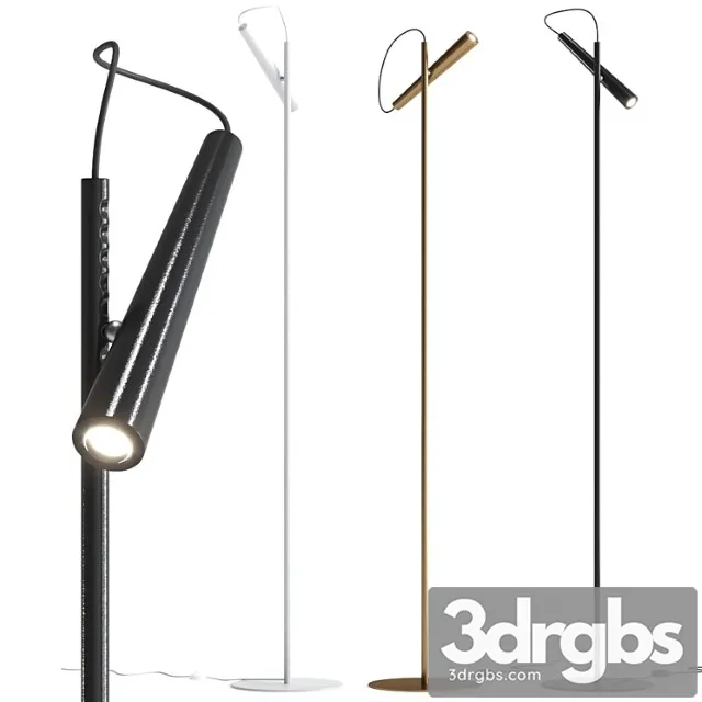 Magneto Floor Black Lamp By Foscarini 3D Model Download