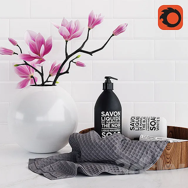 Magnolia Set 3DModel Magnolia Set 3DModel