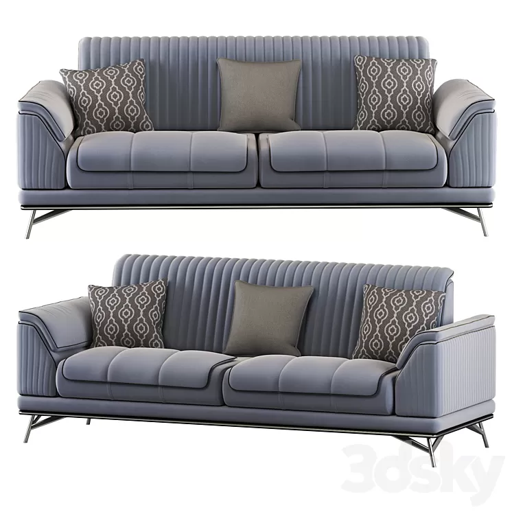 Magnum Sofa Set 3D Model Free Download