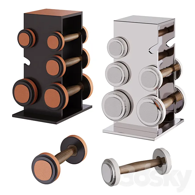 Magnus Gym Weights Set 2 3D Model