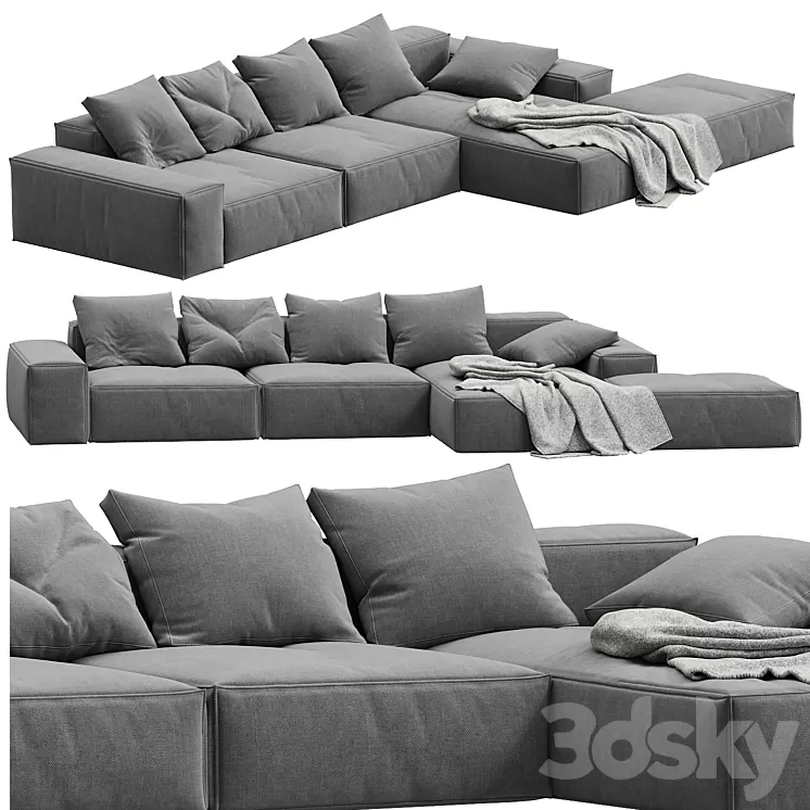 Magri Sofa by Tuo Divano 3D Model Free Download