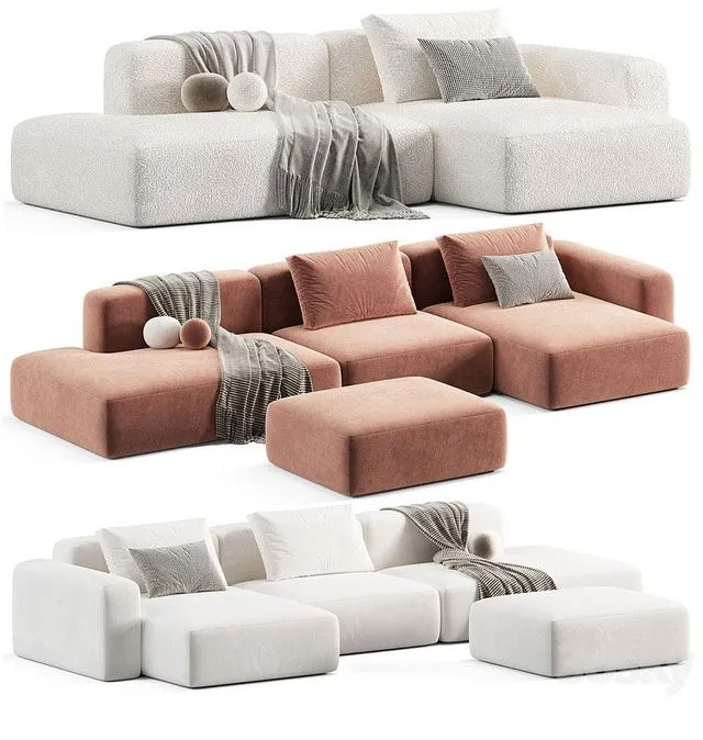Mags Soft 2.5 Seater sofa by Hay 3D Model Mags Soft 2.5 Seater sofa by Hay 3D Model