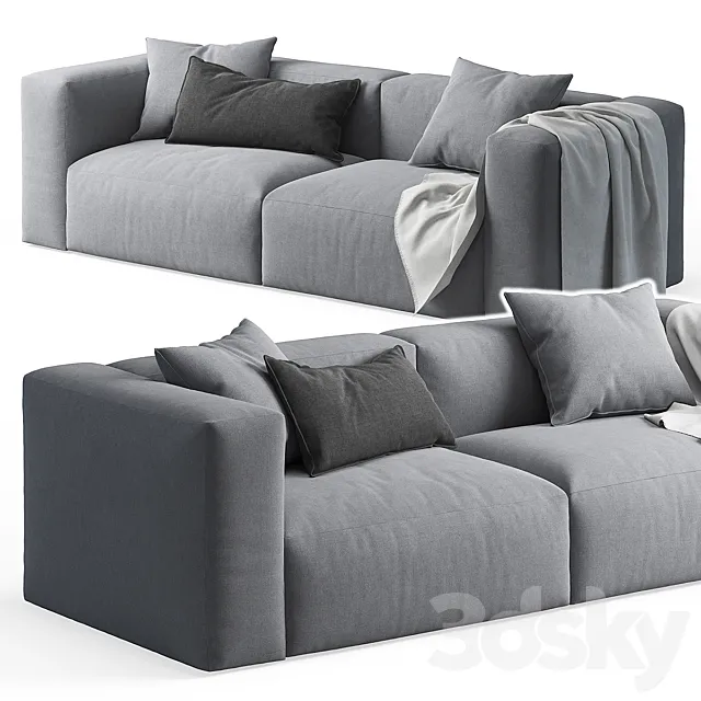 Mags Soft 2 seater by HAY 3D Model