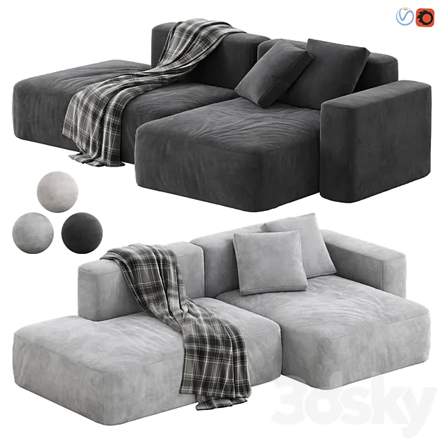 Mags Soft 25 Seater Sofa 3D Model Mags Soft 25 Seater Sofa 3D Model