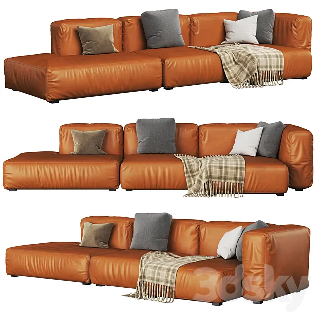 MAGS SOFT 3 SEATER COMBINATION 5 3D Model MAGS SOFT 3 SEATER COMBINATION 5 3D Model