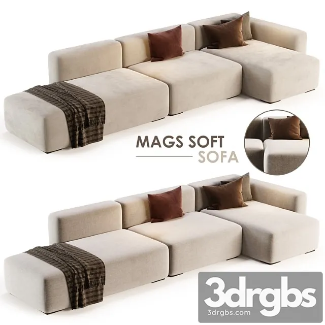 Mags soft corner lounge 3seat sofa by hay Mags soft corner lounge 3seat sofa by hay