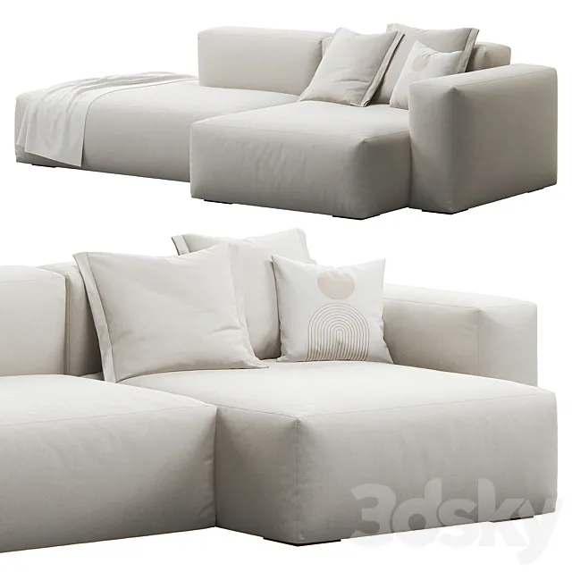 Mags Soft Lounge Sofa by HAY 3D Model Mags Soft Lounge Sofa by HAY 3D Model