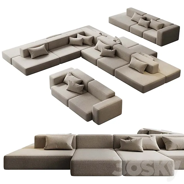 Mags Soft Modular sofa 3D Model Mags Soft Modular sofa 3D Model
