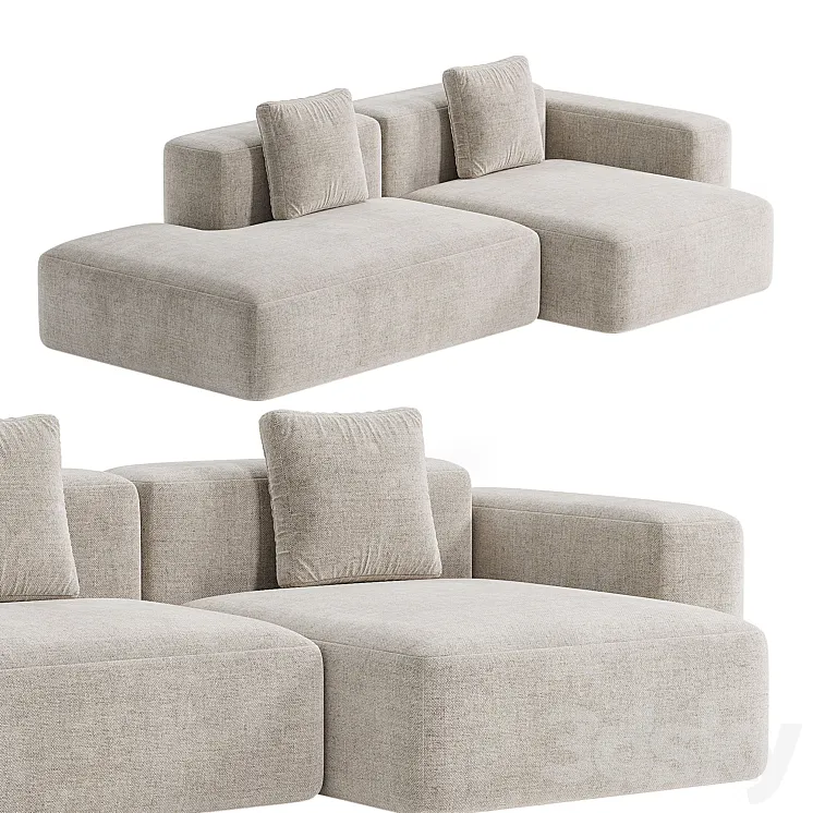 Mags Soft Sofa 3D Model Free Download
