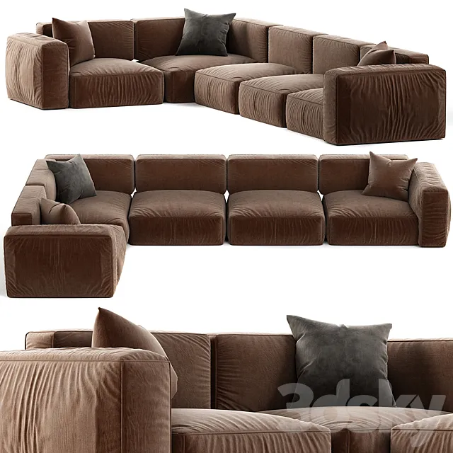 Mags Soft Sofa in leather as seen in Ready Player One 3D Model Mags Soft Sofa in leather as seen in Ready Player One 3D Model