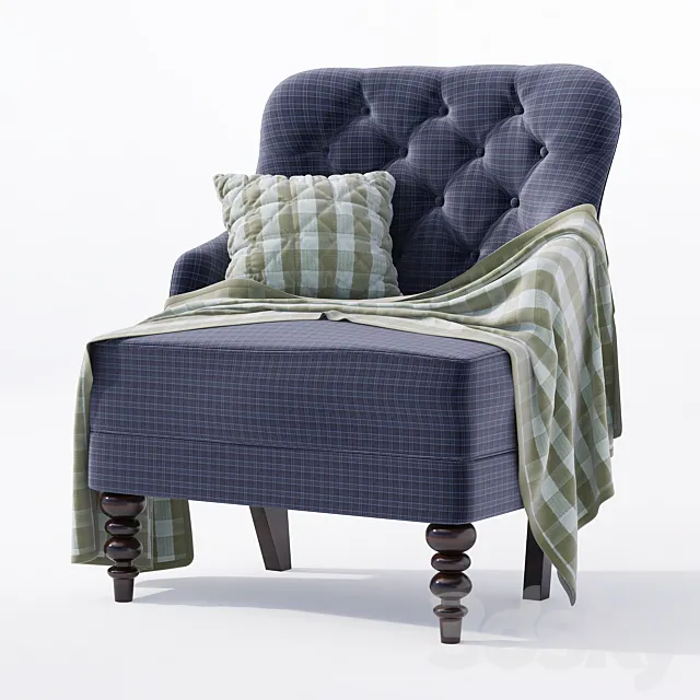 Mahoney Accent Chair 3D Model
