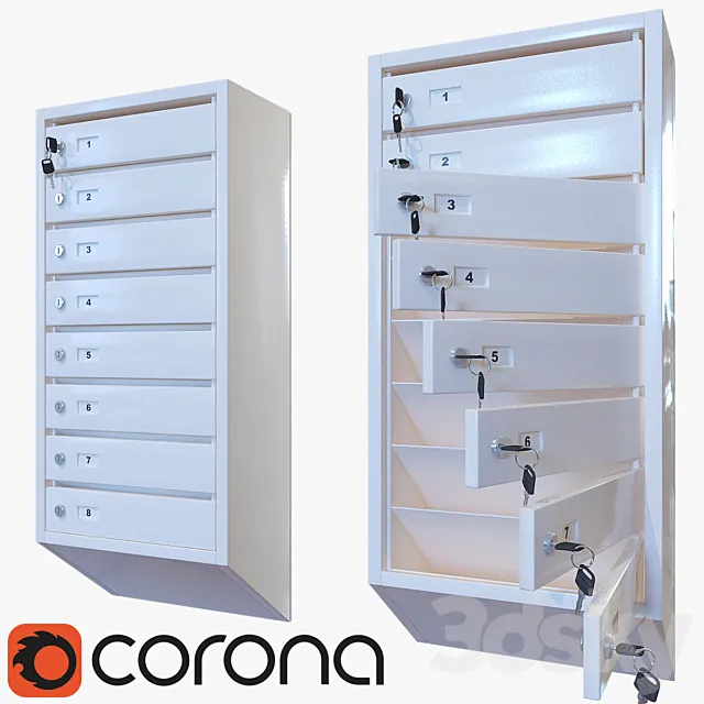 Mailbox 3D Model Mailbox 3D Model