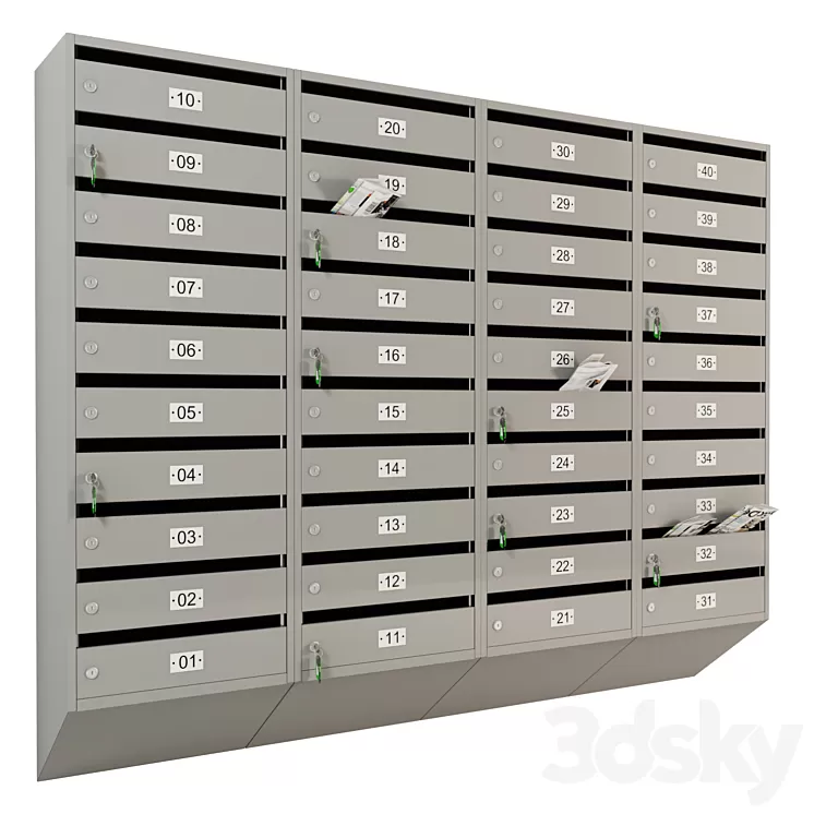 Mailbox (mailbox) _02 3D Model Mailbox (mailbox) _02 3D Model