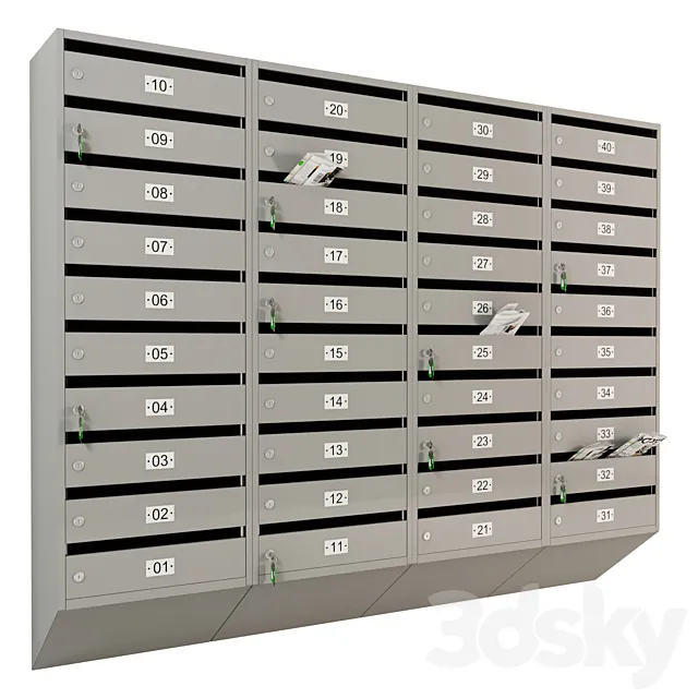 Mailbox (mailbox) _02 3DModel Mailbox (mailbox) _02 3DModel