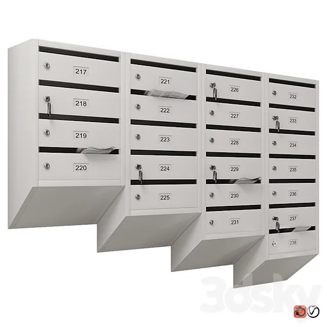 Mailbox_012 3D Model