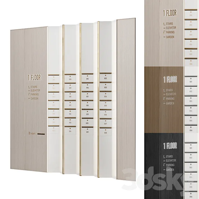 Mailboxes SET 2 3D Model