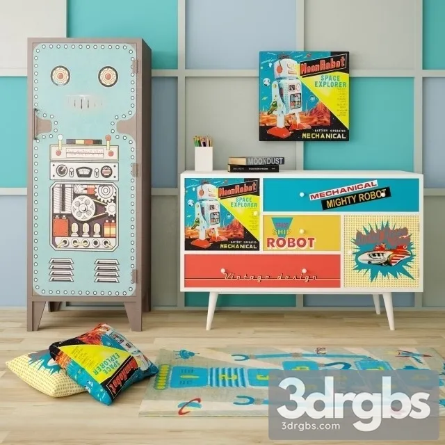 Maison Robot 3D Model Download