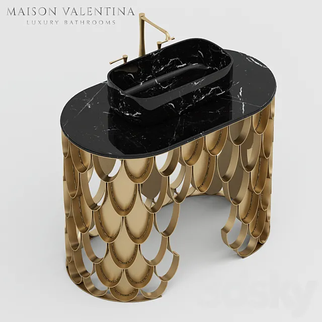 Maison Valentina Koi Single Washbasin 3DModel Maison Valentina Koi Single Washbasin 3DModel