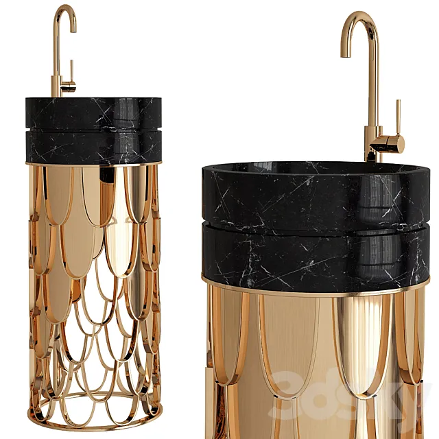 Maison Valentina Luxury Bathrooms Washbasin_2 3DModel