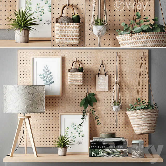 Maisons du Monde Decoration Set 3DModel