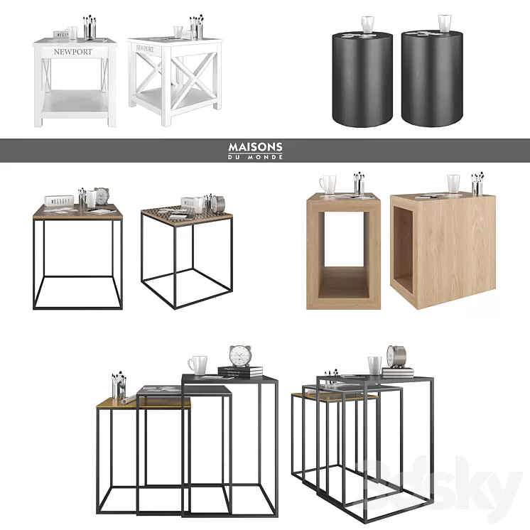 Maisons du Monde | set 21 3D Model Maisons du Monde | set 21 3D Model