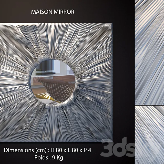 MAISONS Miroir Vortex 3D Model MAISONS Miroir Vortex 3D Model