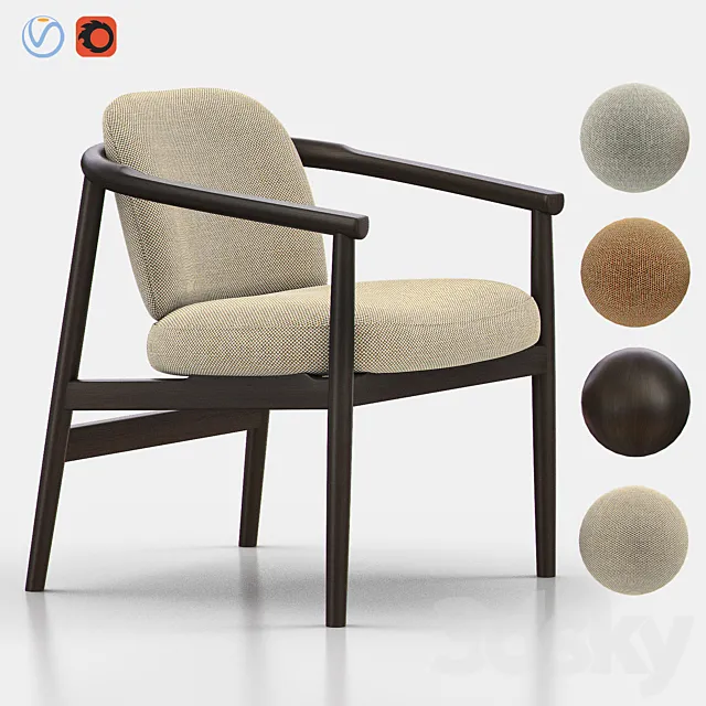 MAIYDA Lounge Armchair 3D Model