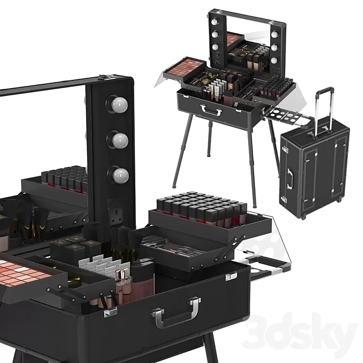 makeup artist suitcase 3D Model